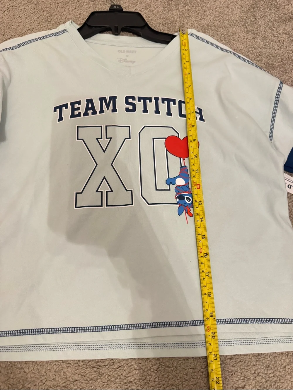 Old Navy Girls Disney© Stitch Long-Sleeve T-Shirt Size XL (14-16)